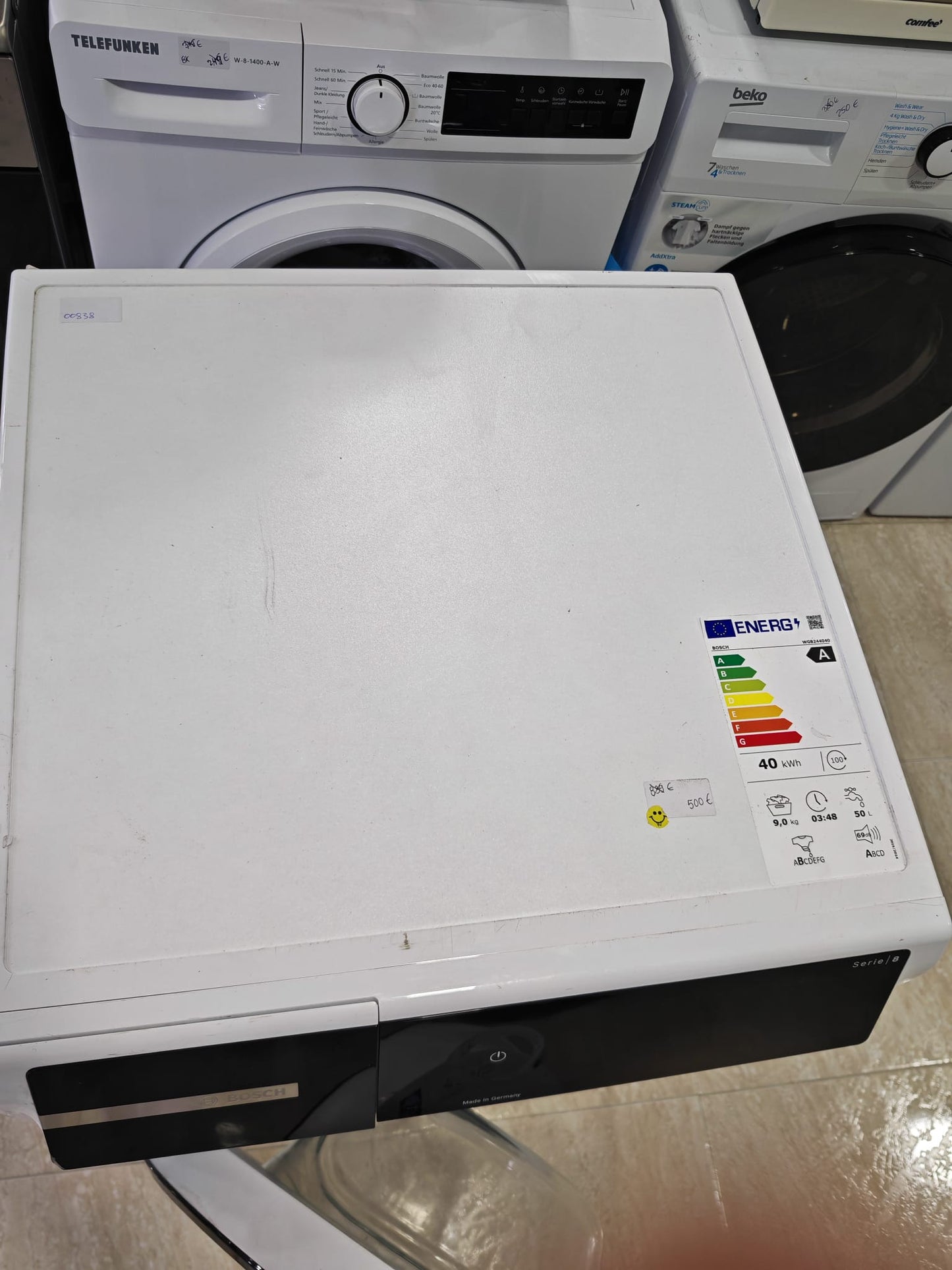 Lavadora Bosch 9 Kg. (00838)
